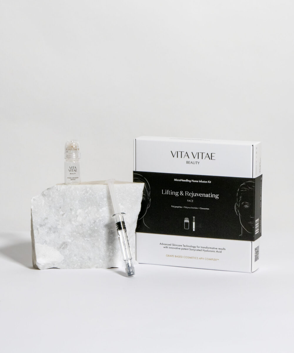 LIFTING & REVITALIZING TREATMENT KIT <br><span>Microneedling home infusion device kit 1 booster with exosomes</span>